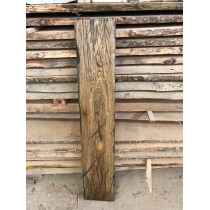 Altholz-Stil, rustikal, antik, Balken, Bohle, Eiche, braun (BROWN) geölt, Massivholz, 100x20x3,5cm